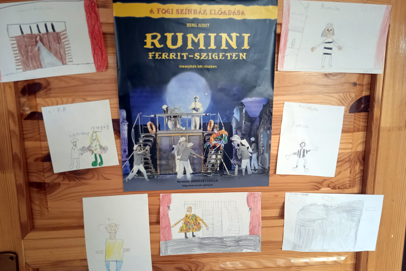 Rumini plakát rajzokkal