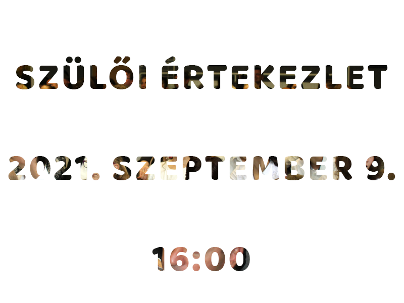 Szülői értekezlet 1
